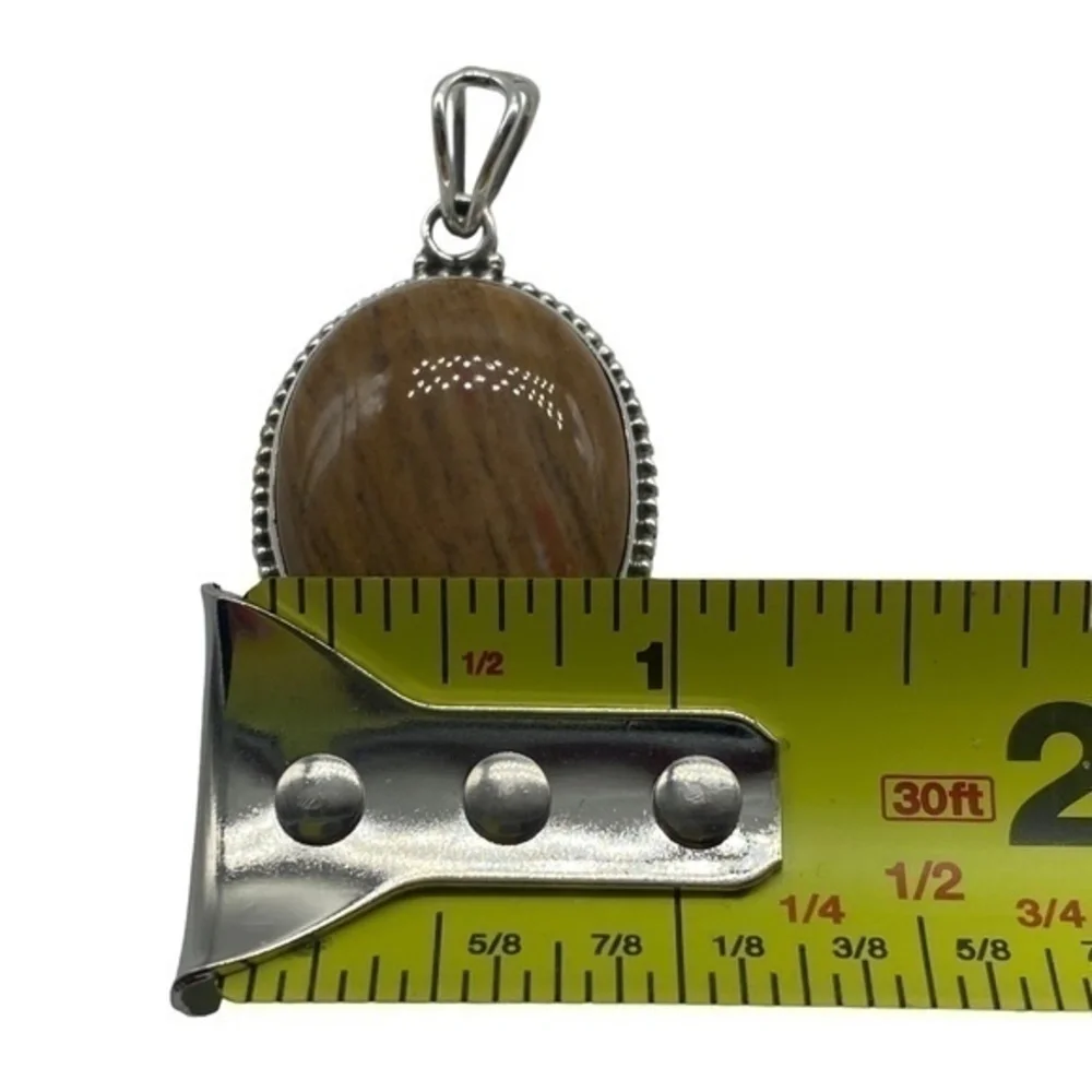 Mountie Gemstone Sterling Silver 925 Pendant 1.7in